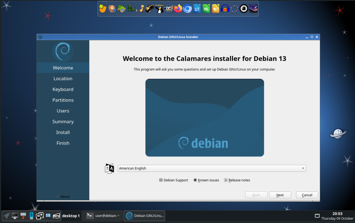 Linux Debian 13 Personalizado